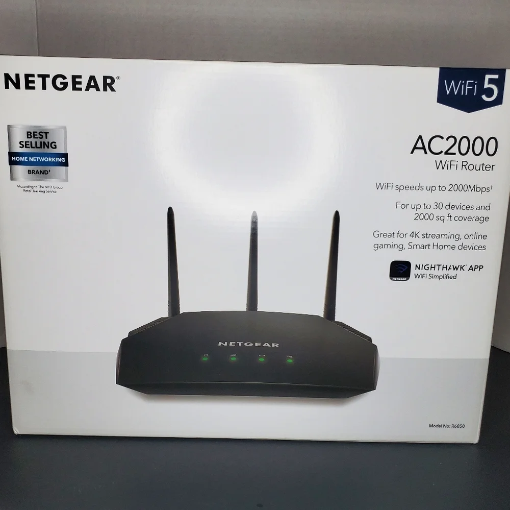 WiFi Router NETGEAR AC2000 (R6850) Wifi5 - Picture 1 of 12